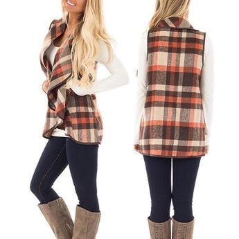 Rustic Fall Plaid Vest