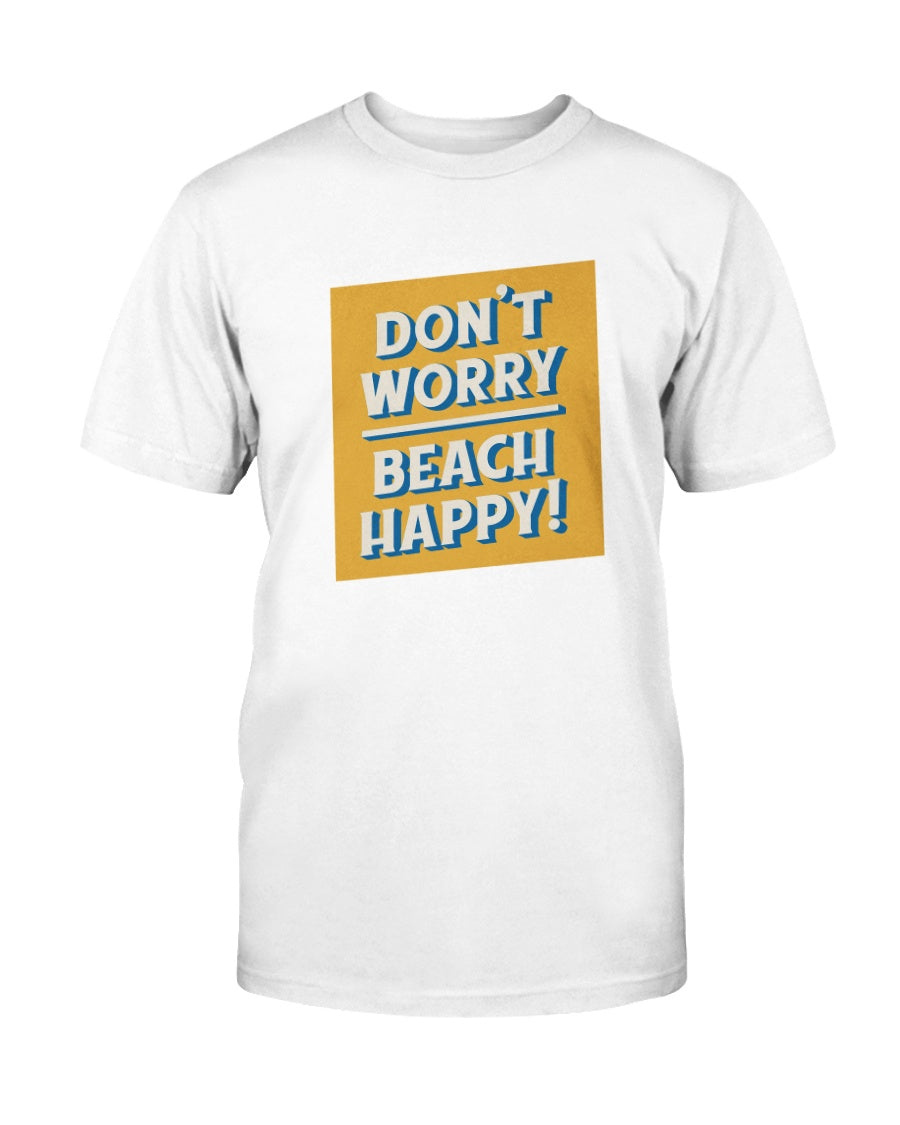 Don't Worry Beach Happy! classic cotton shirts for classic cool people men's and women's