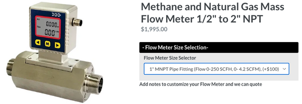 Natural Gas Flow Meter