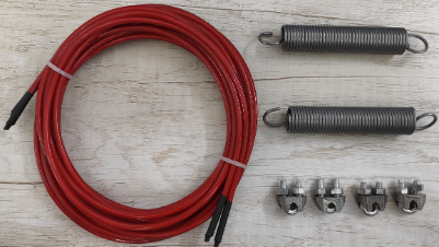 Wire Rope with Spring clamping system for piped over 10" OD