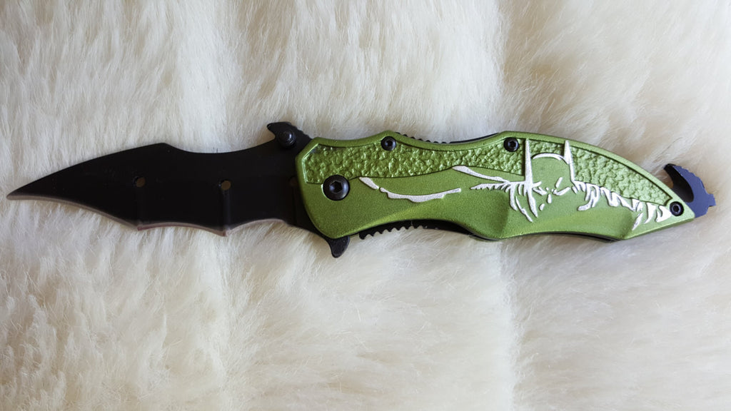 BATMAN TACTICAL Rescue Pocket Knife-New Style-New Features – Bama Paracord  & More