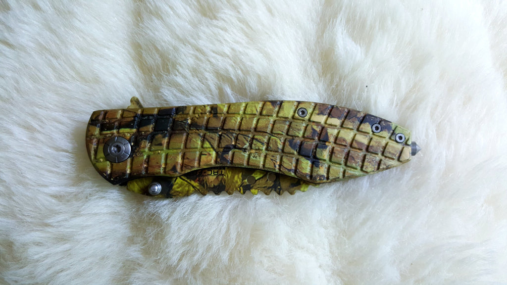 ALLIGATOR TOOTH Camo Pocket Knife-New – Bama Paracord & More