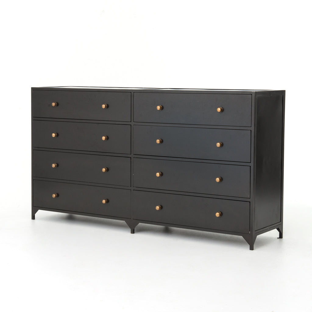 Belmont 8 Drawer Metal Dresser Theory Hardware