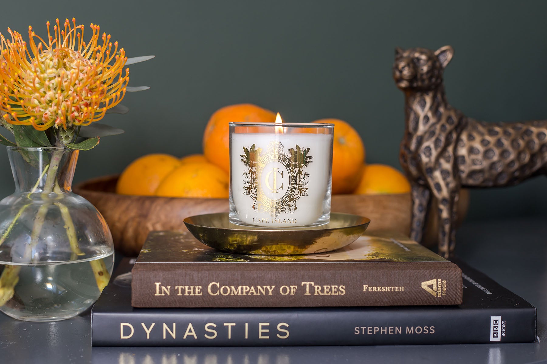 The Cape Island Safari Days candle Cape Island luxury candles, soap products and home fragrances are available at Sarza home goods and furniture store in Rye New York.