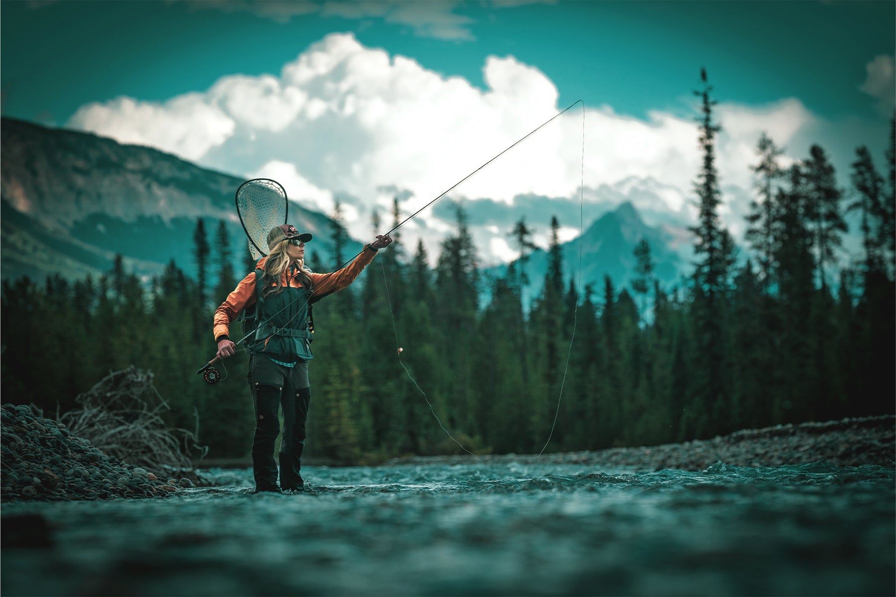practice fly fishing