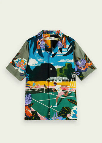 Boy SS Tennis Tencel Shirt