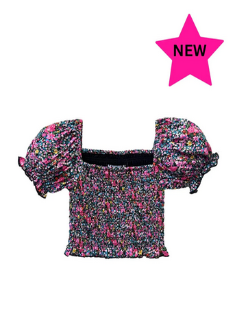 New floral blouse for easter for tweens