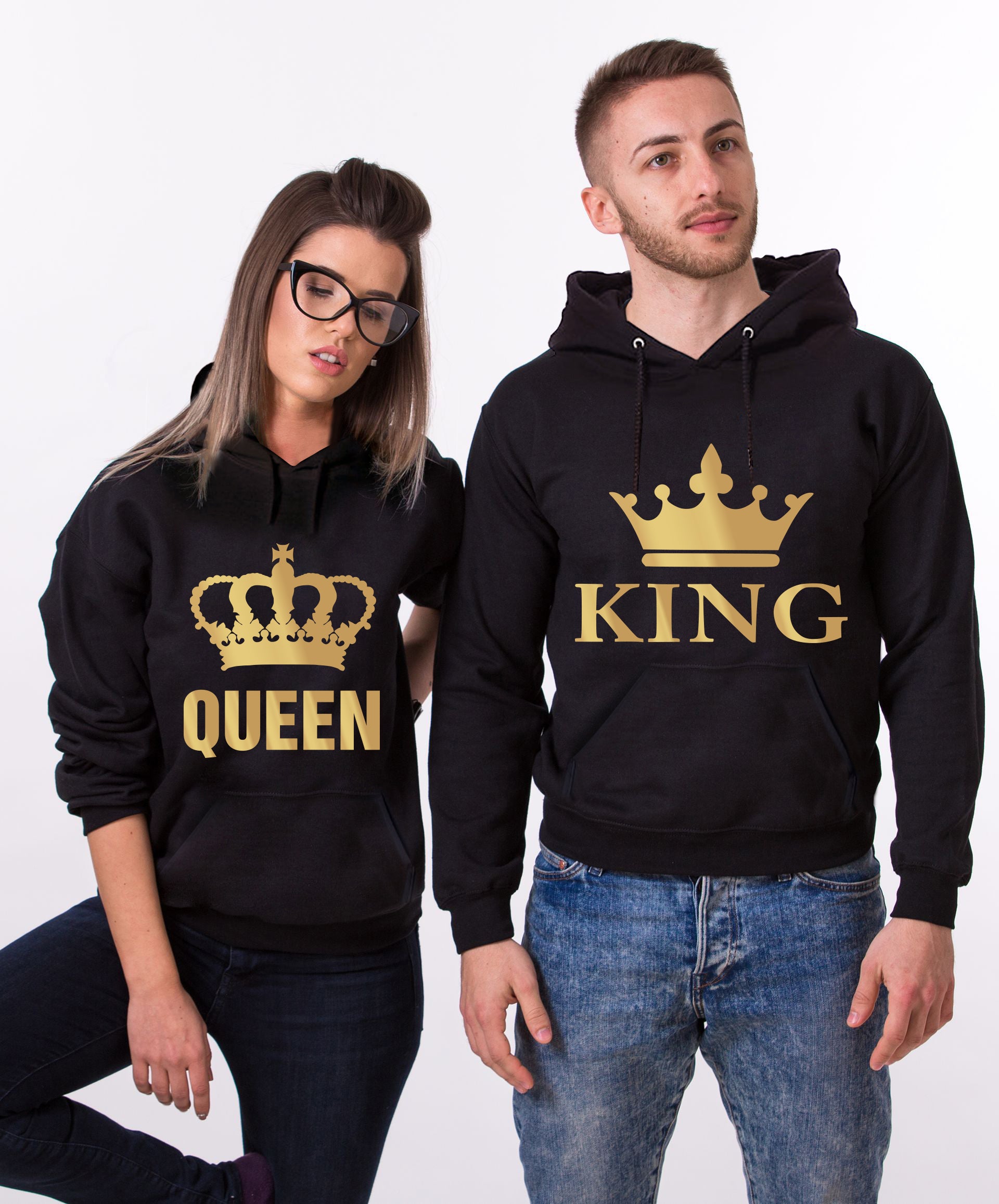 king and queen hoodie