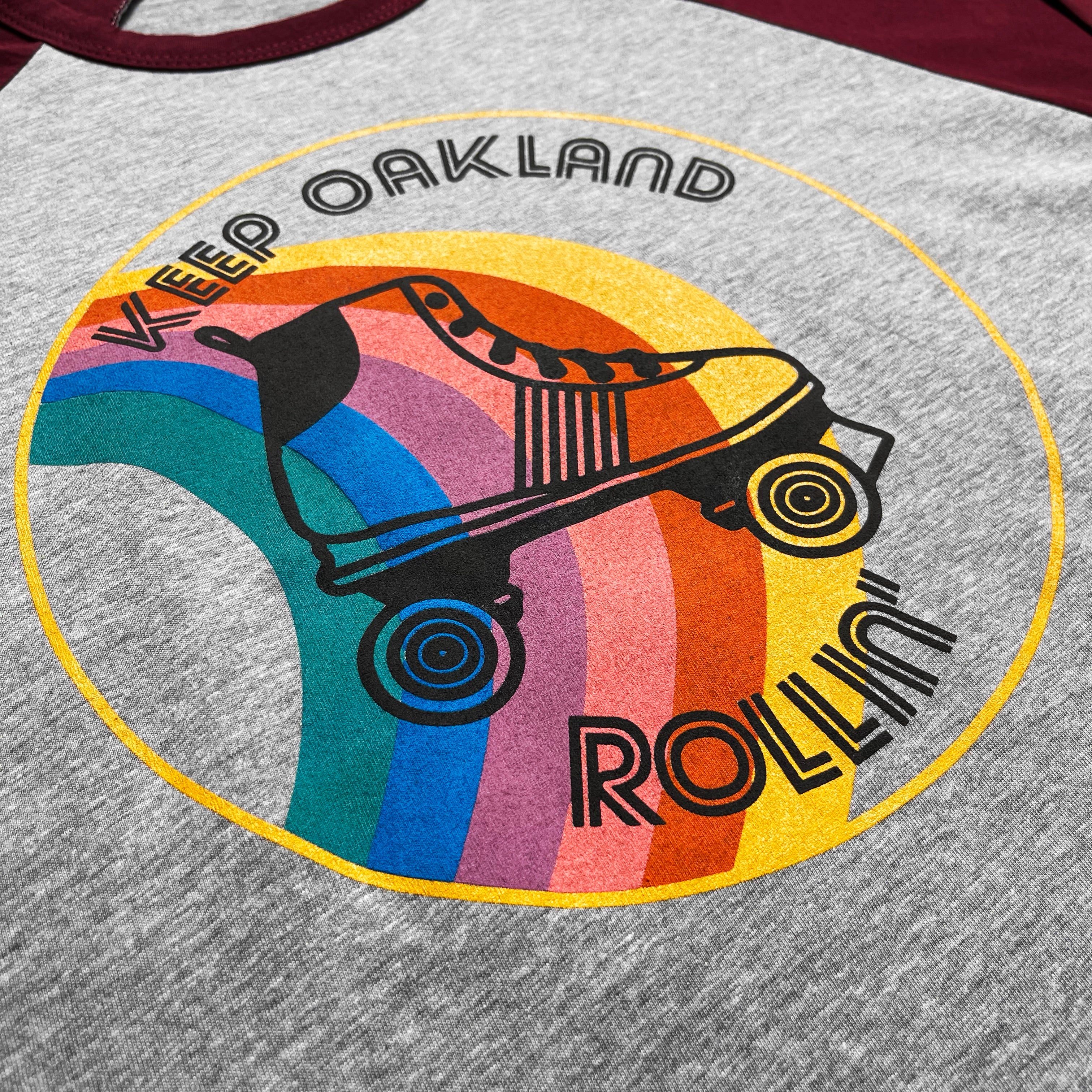 Keep Oakland Rollin' Raglan Tee