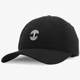 Dad Hat - Micro Oaklandish Logo, Black Cotton, Strap Back