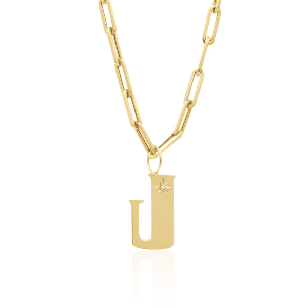 14K Gold Mia Letter Necklace - 2 Letters | by JH Breakell