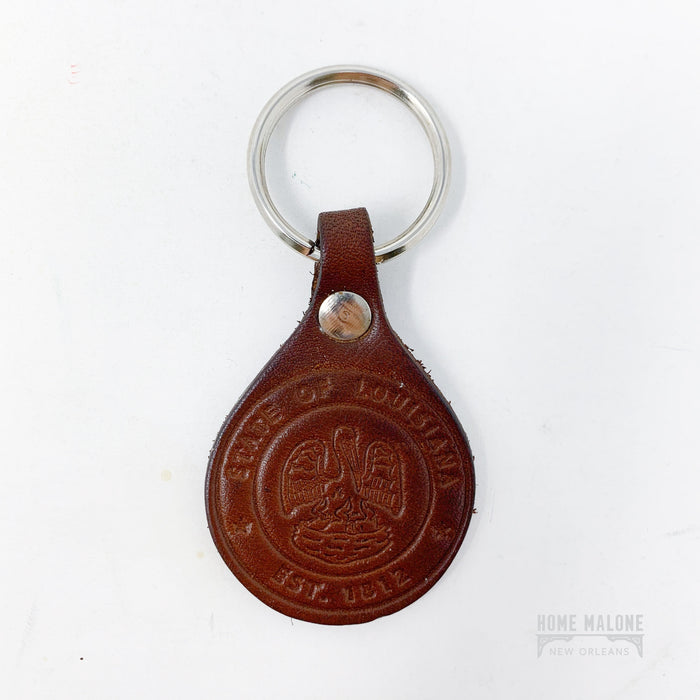 Leather LA State Seal Key Ring & Gifts for Him in New Orleans, LA ...