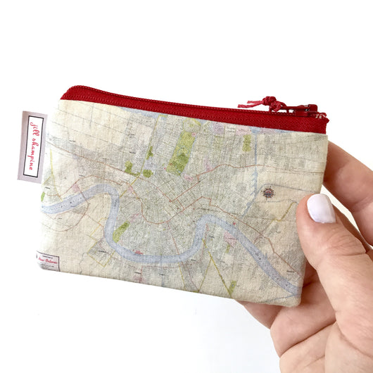 map zipper bag