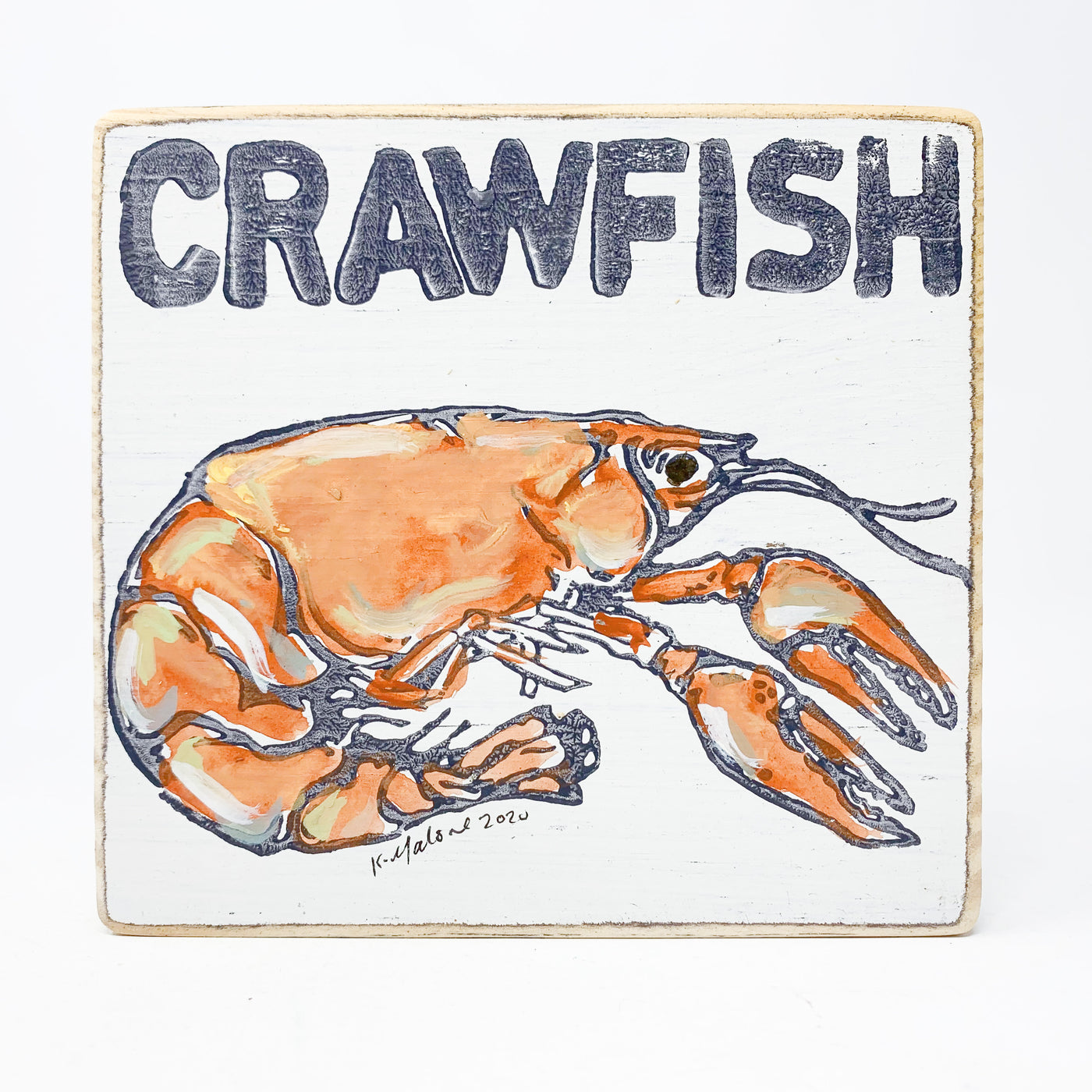 Crawfish Wood Sign — Home Malone