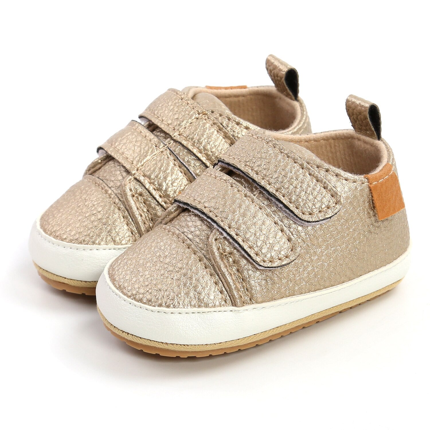 Velcro Sneaks - Gold | Urban Tots | Reviews on Judge.me