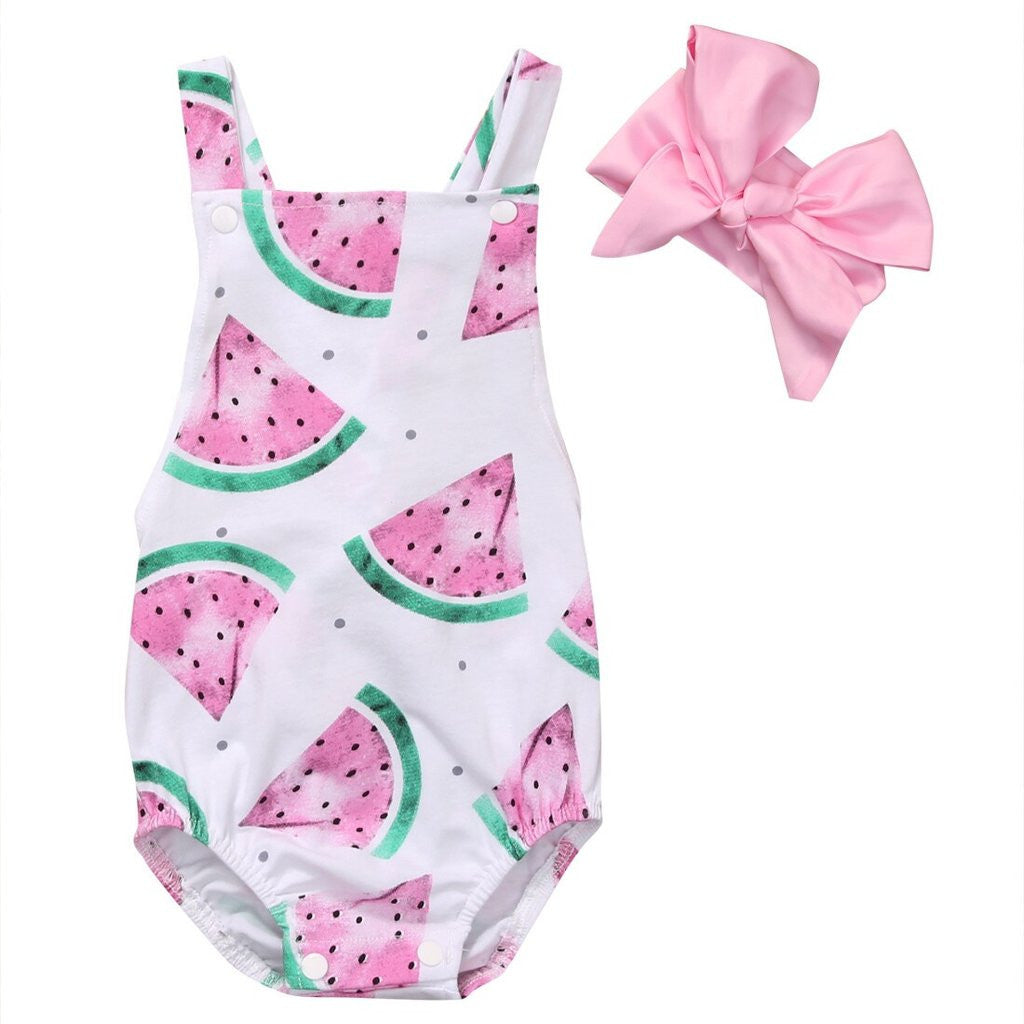 watermelon romper baby