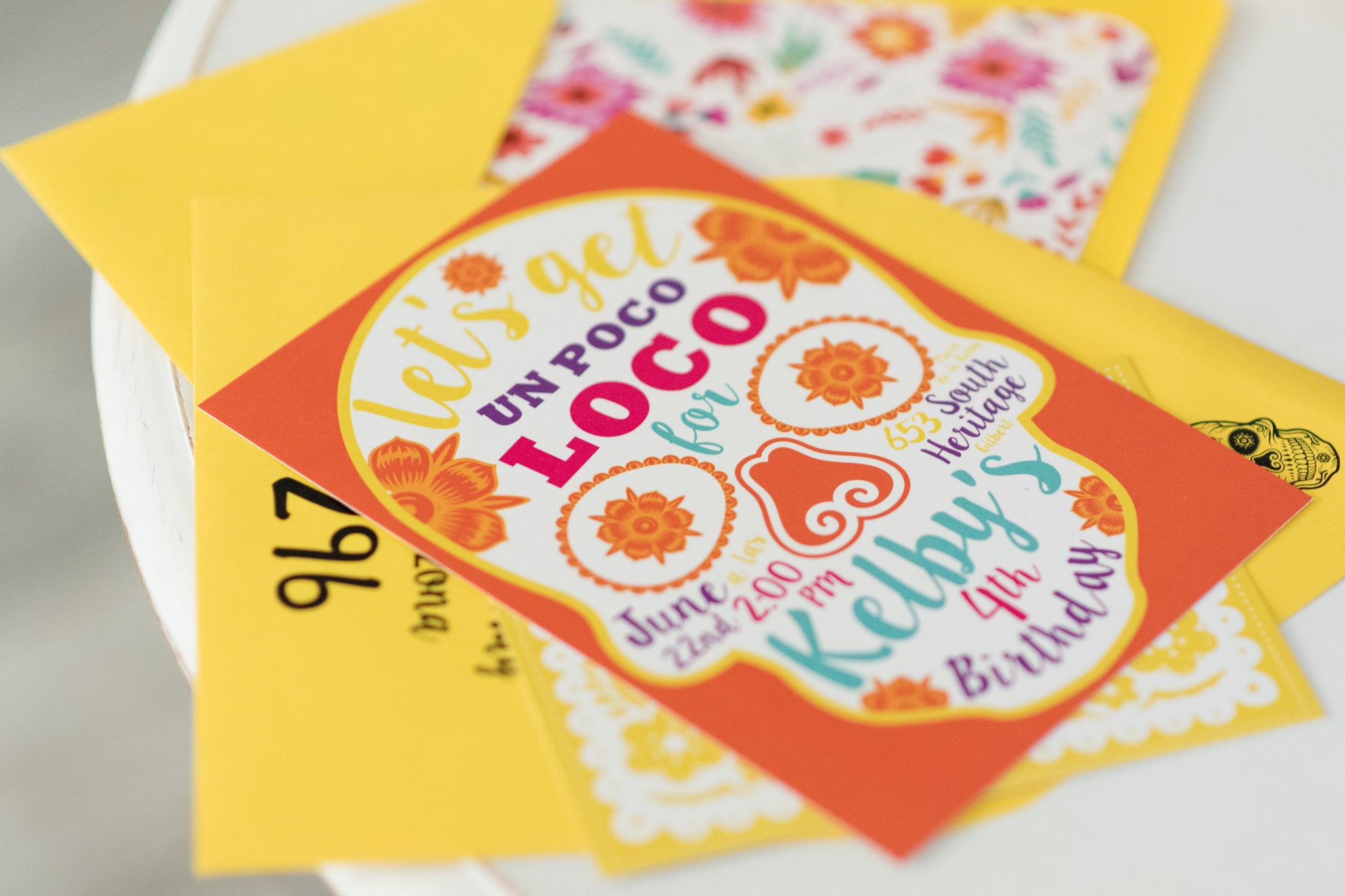 Coco Inspired Birthday Party Invitations