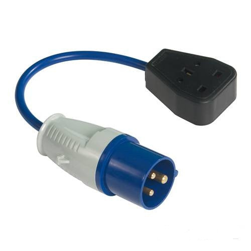 16A Schuko Plug to 16A CEE 400V Socket Fly Lead Converter - 400V 5 Pin -  PMASTER - 957129 - Plugs - Sockets 16 Amp