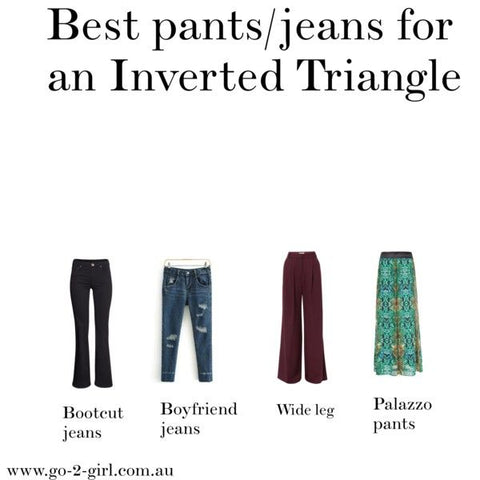 jeans for inverted triangle body shape