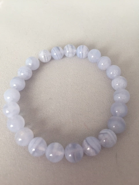 blue lace agate bracelet