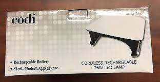 codi cordless led lamp rechargeable 36w