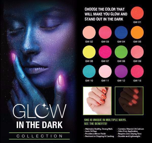 SNS Gelous Dipping Powder, Glow In The 