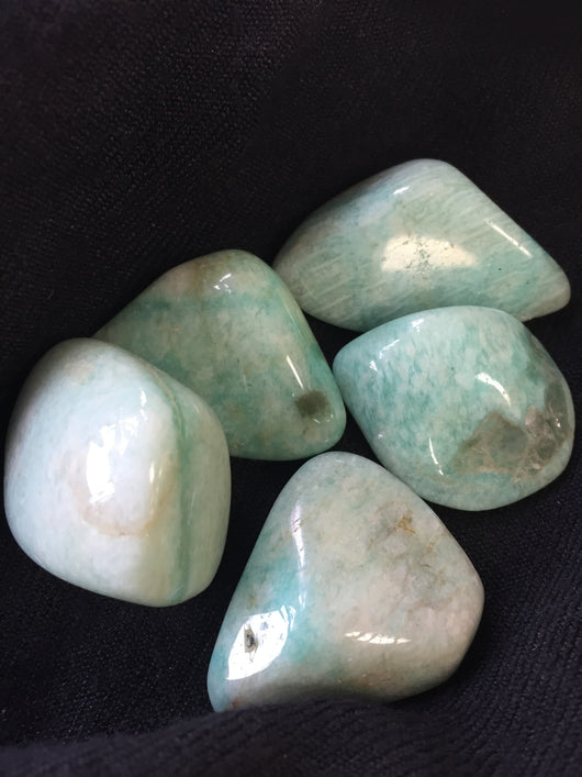 Amazonite Tumbled Stone The Rose Quartz Stand