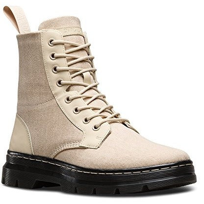 Combs Washed Canvas Combat Boot, Sand 