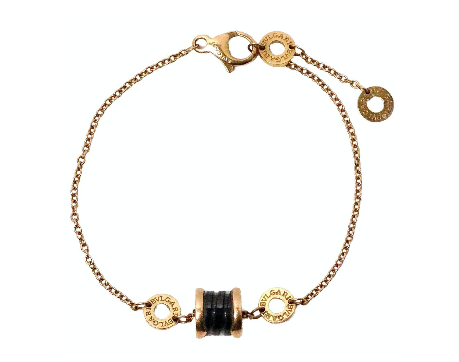 image of Bulgari B.Zero1 18k Gold & Black Ceramic Bracelet