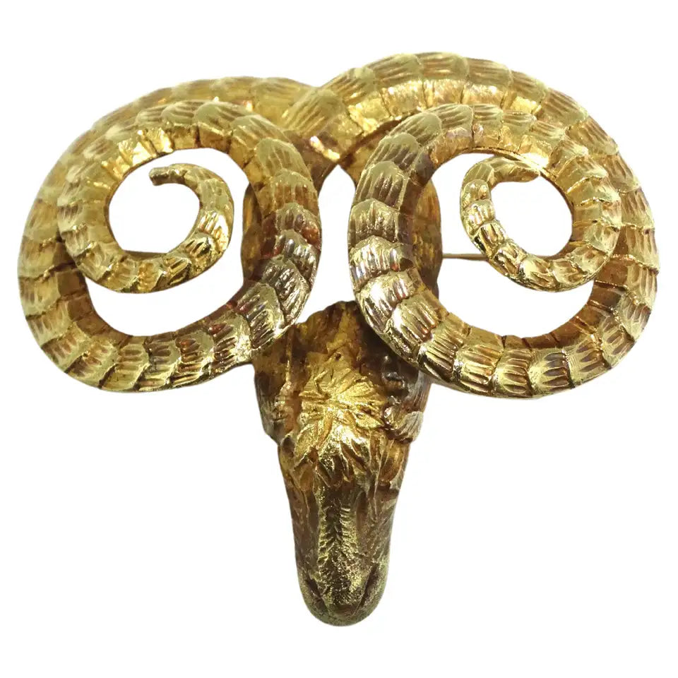 image of Ilias Lalaounis 18k Gold Ram Pendant