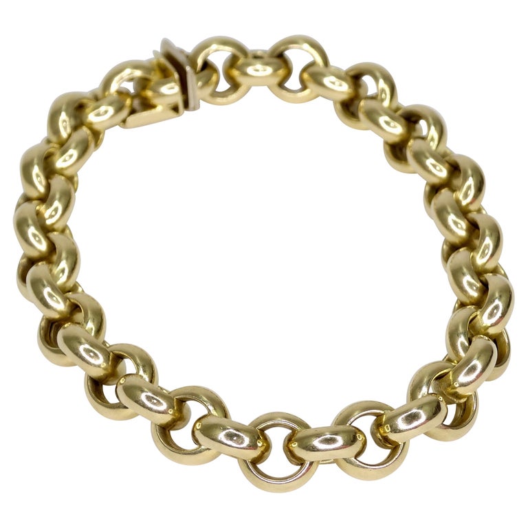 14k Gold Chain Link Bracelet – Vintage by Misty