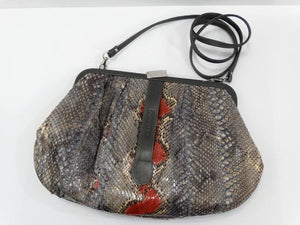 snakeskin crossbody bag