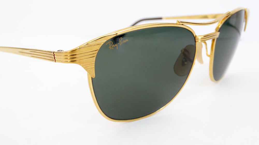 Ray Ban Signet Gold Frame Sunglasses – Vintage by Misty