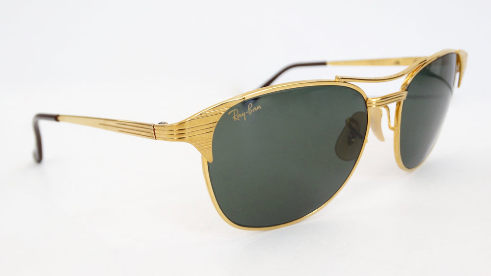 Ray Ban Signet Gold Frame Sunglasses – Vintage by Misty