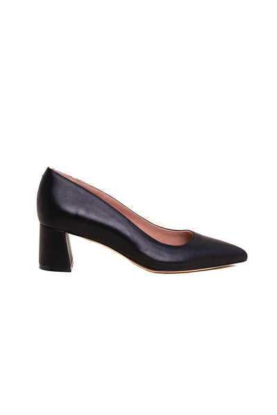 Black Suede Block Heel Pump EU 41.5/US 9.5-10 / Wide