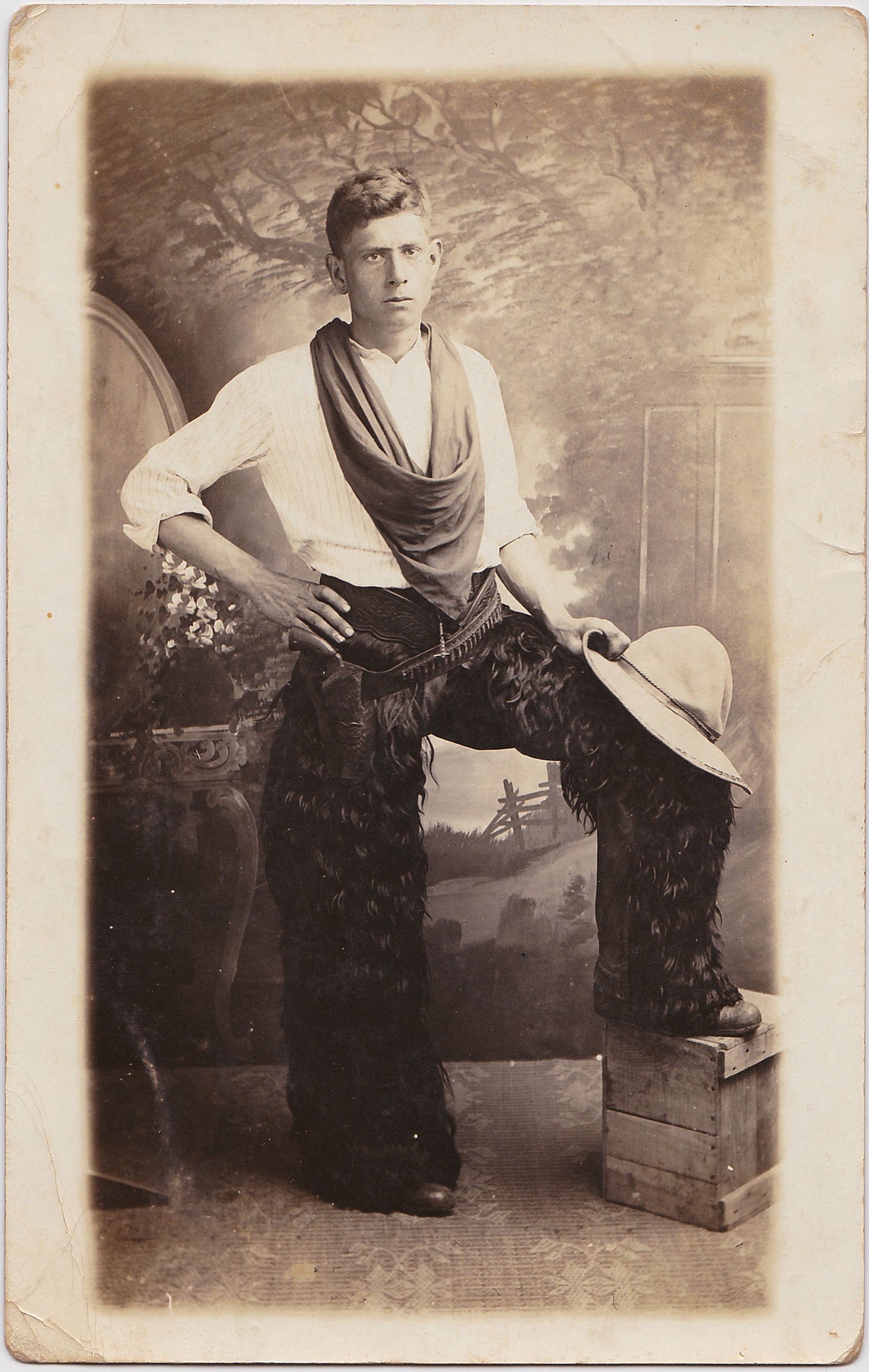 Cowboy with Large Kerchief: Real Photo Postcard – Homobilia