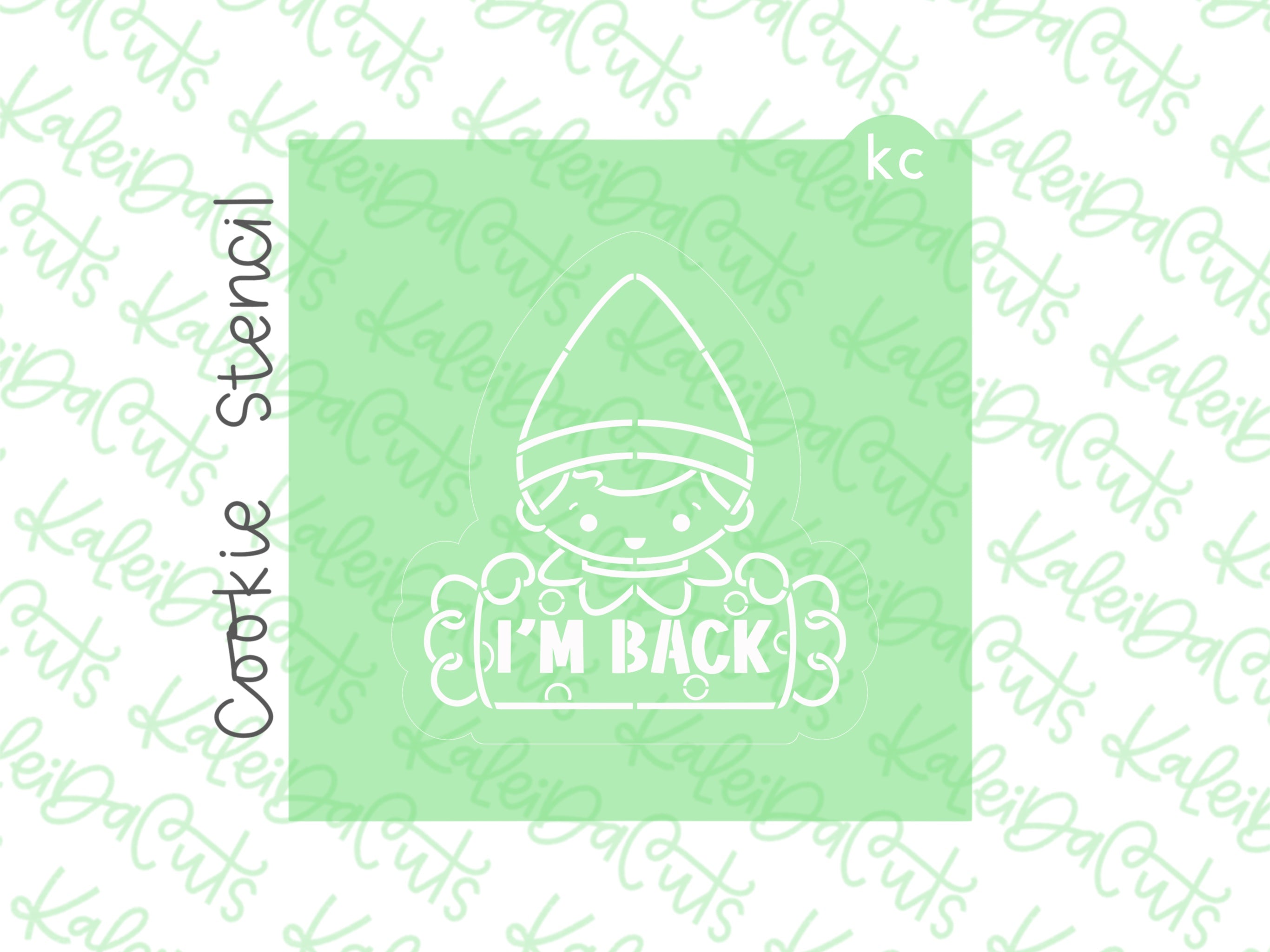 PYO Elf Candy Plaque Stencil