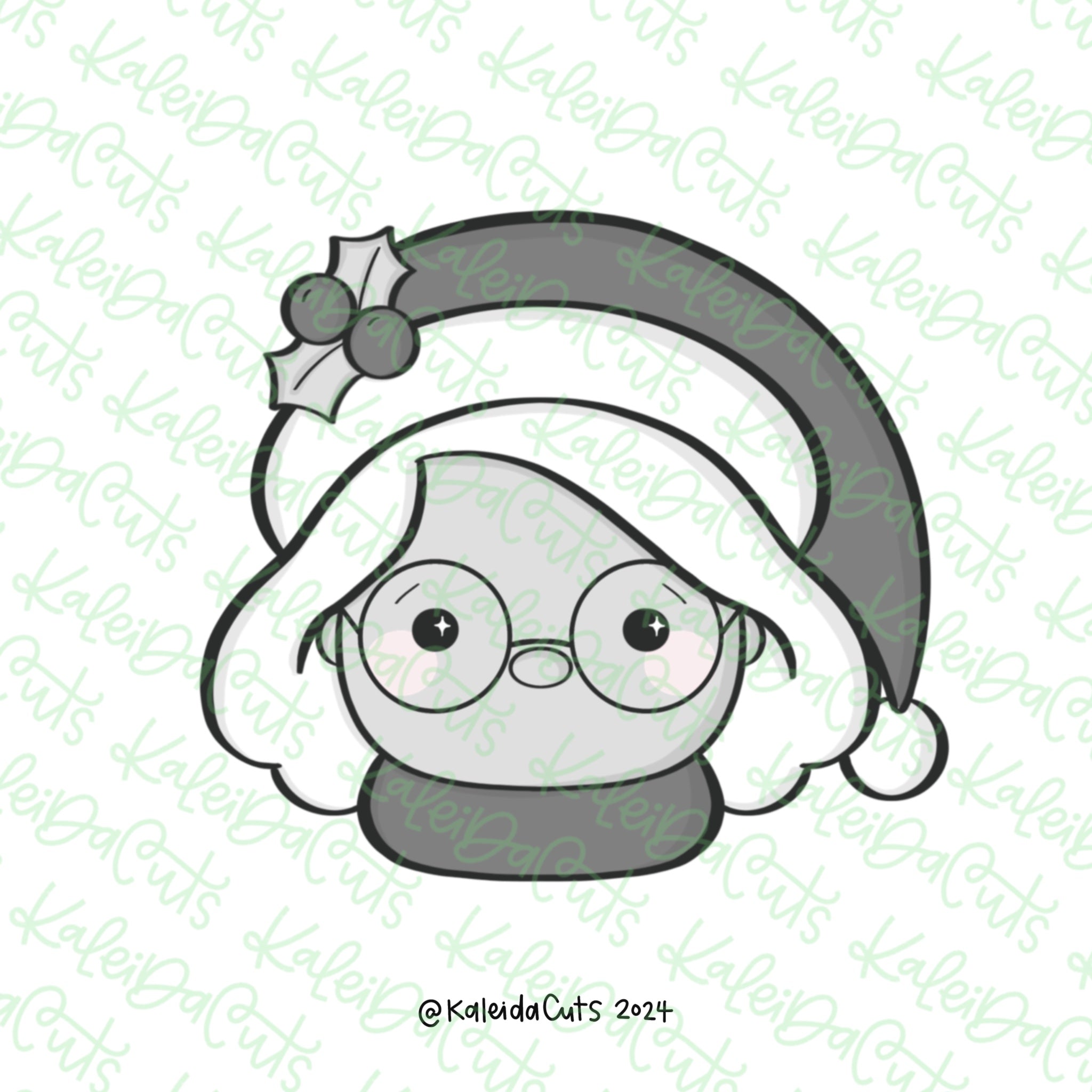 2024 Mrs Claus Cookie Cutter