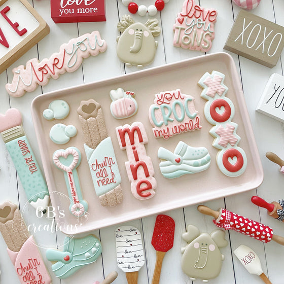 Valentine Cookie Cutter Set (4 Metal Pieces)