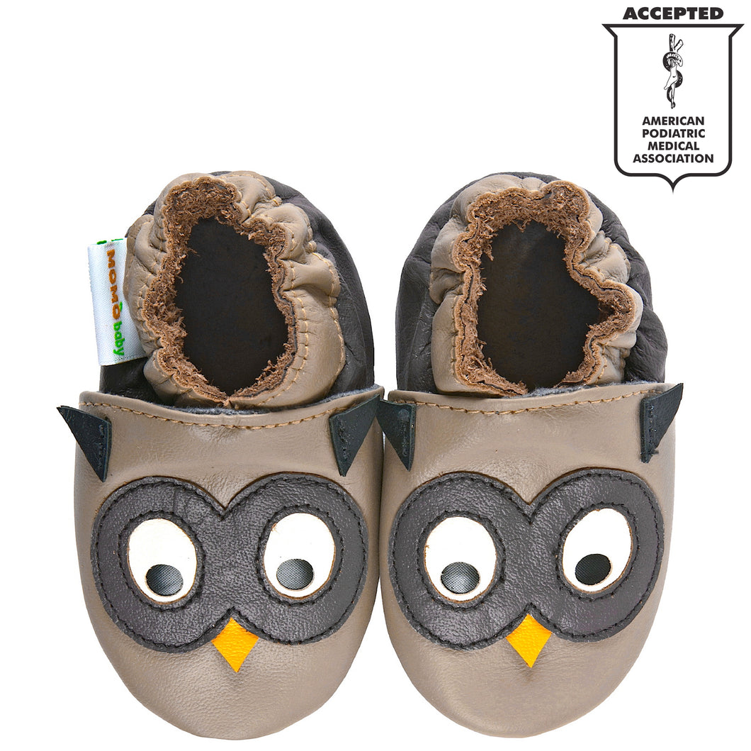 momo baby soft sole leather shoes