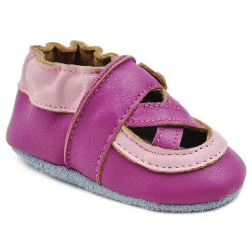 Girls Soft Sole Ballerina Leather Crib Bootie Shoes | Momo Baby – MOMOBABY