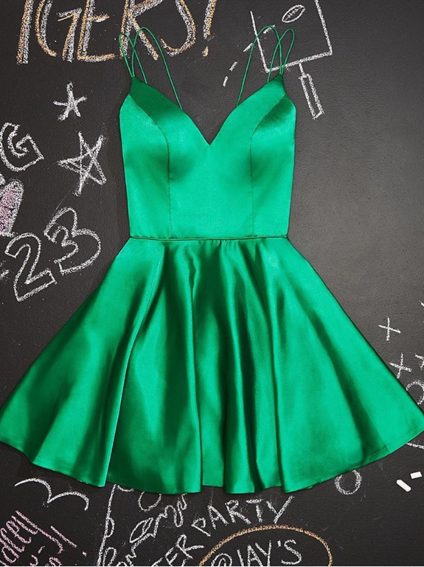 short green prom dress