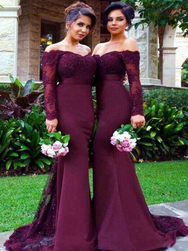 maroon lace prom dress