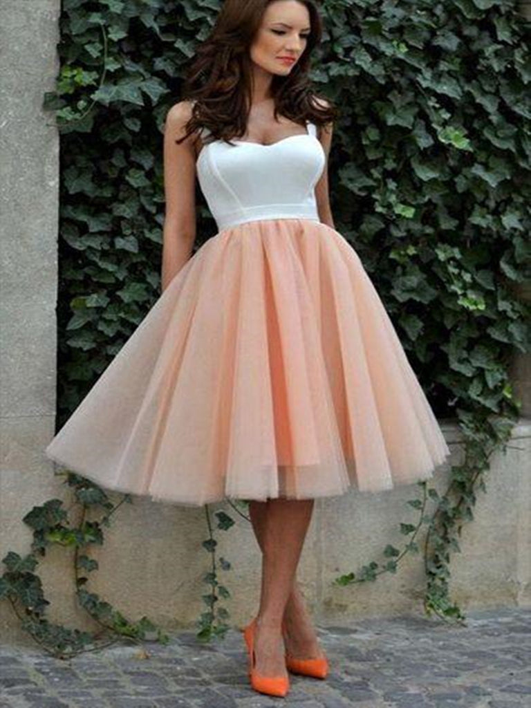 blush pink homecoming dress