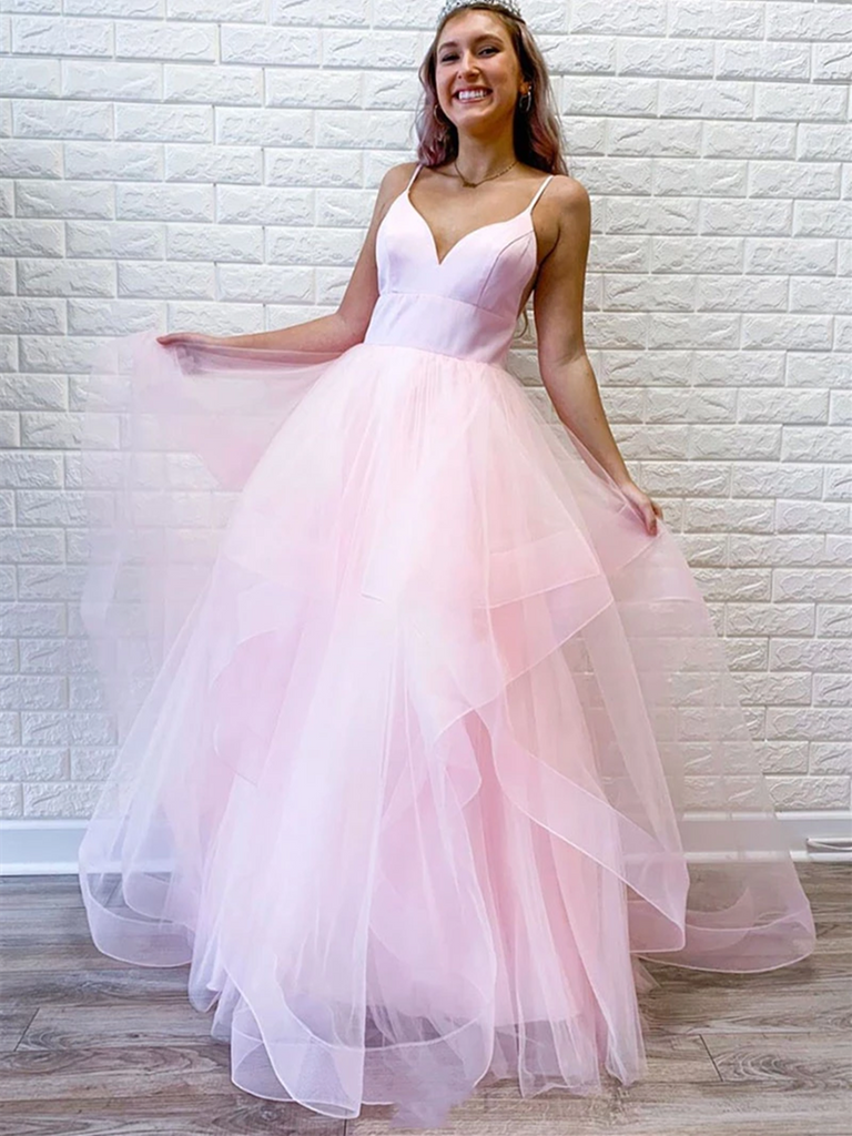 pretty pink prom dresses