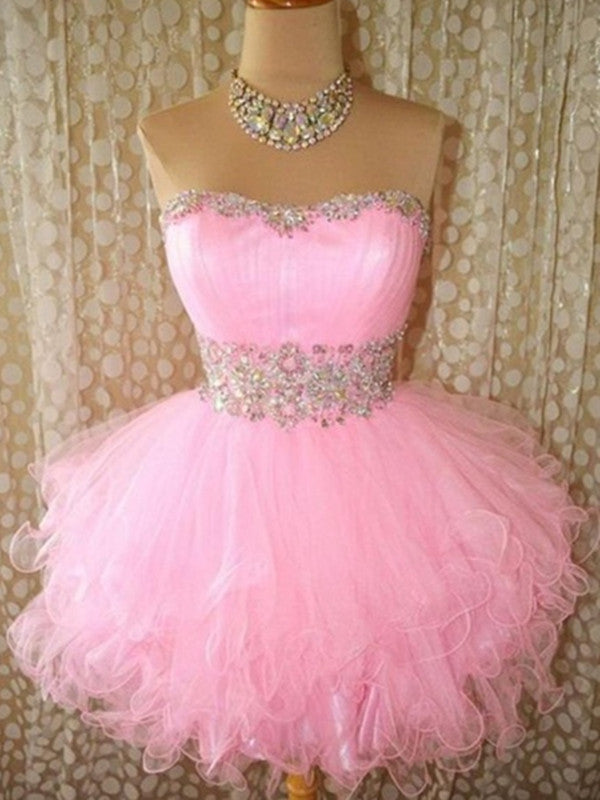 pink prom gown