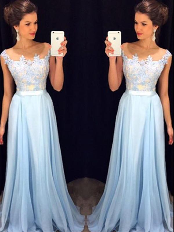 light blue lace formal dress