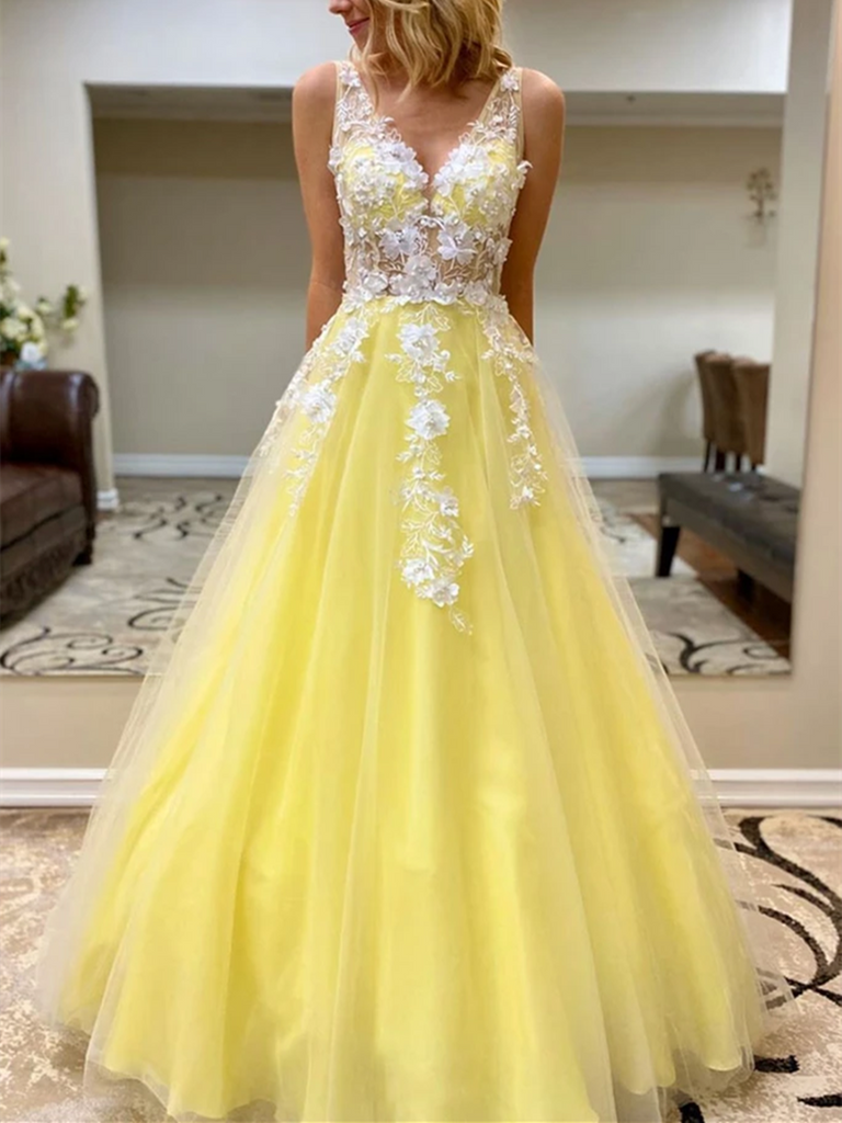 yellow lace wedding dress