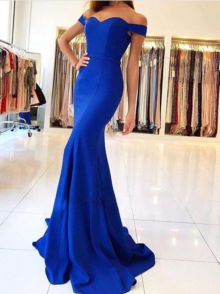 blue formal gowns