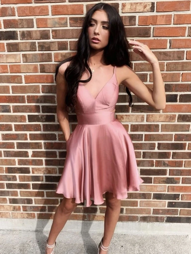 rose pink formal dresses